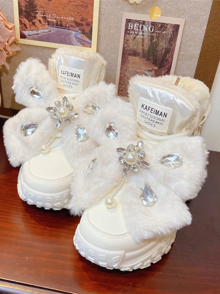Waterproof Winter Boot - Winter Plush-lined Snow Boots 5cm Thick