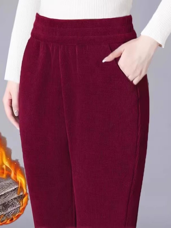 Thickened Straight Leg Pants W - Corduroy Pant Warm review and price