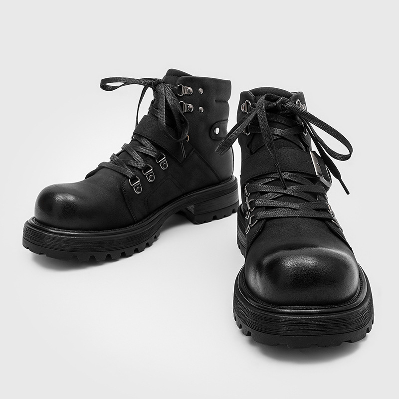 Brand Men Leather Boots Motorc - Waterproof Winter Boot review and price