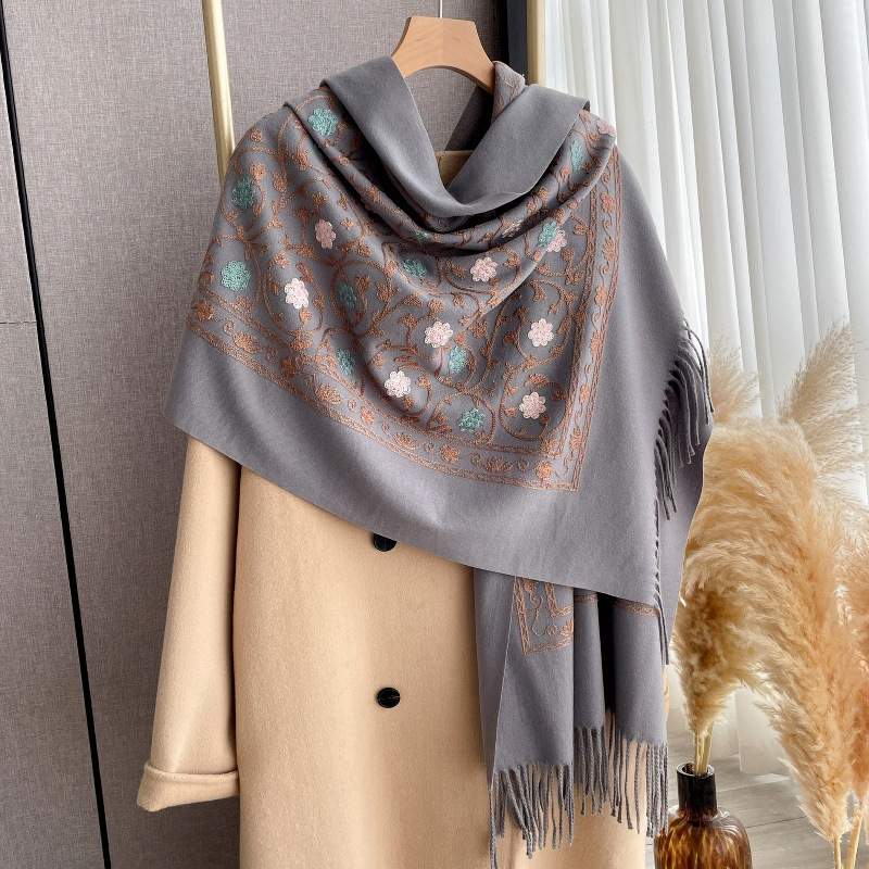 2025 New Embroidery Cashmere S - Cashmere Pashmina Wrap review and price