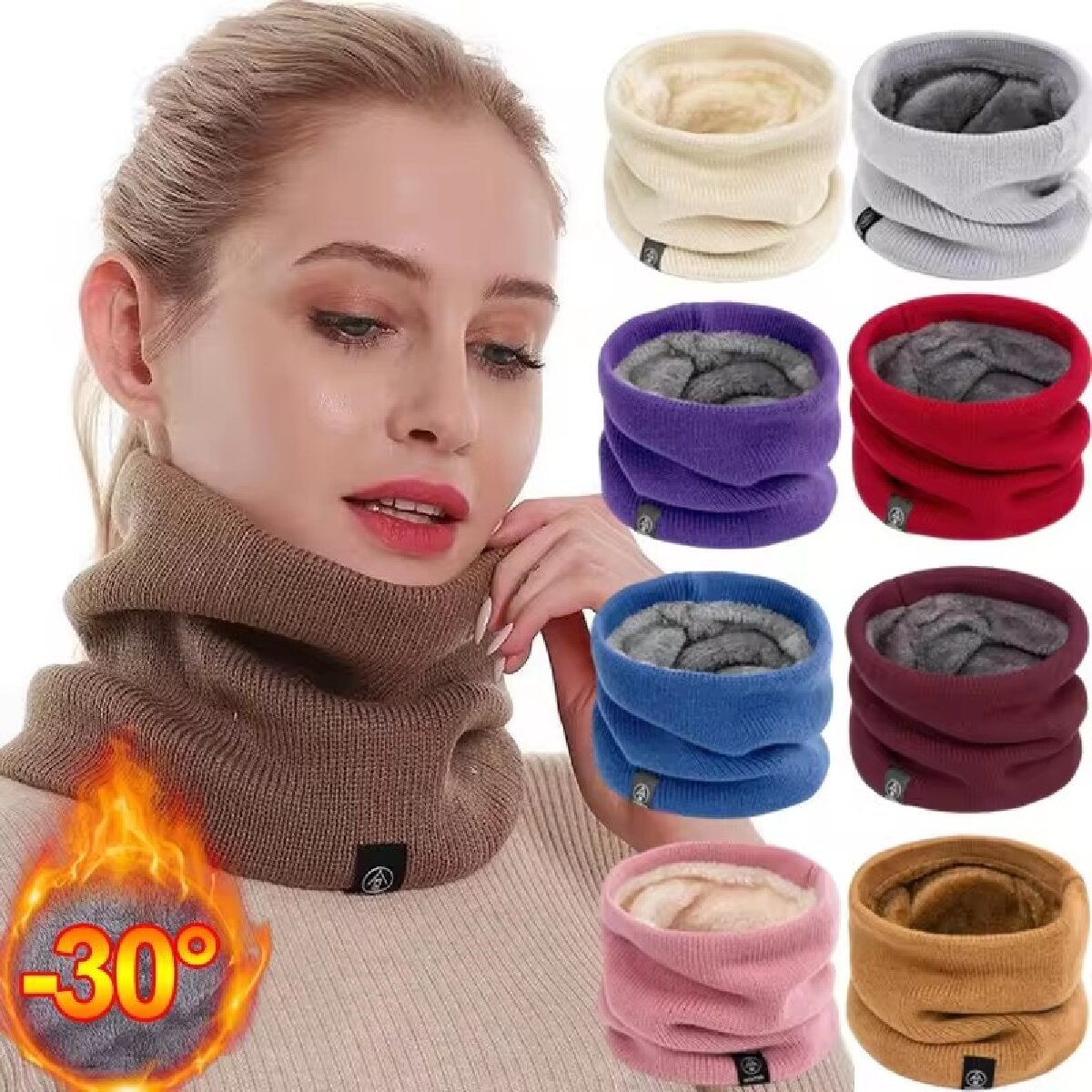 Solid Winter Plush Muffler Woo - Winter Headband Fleece review and price