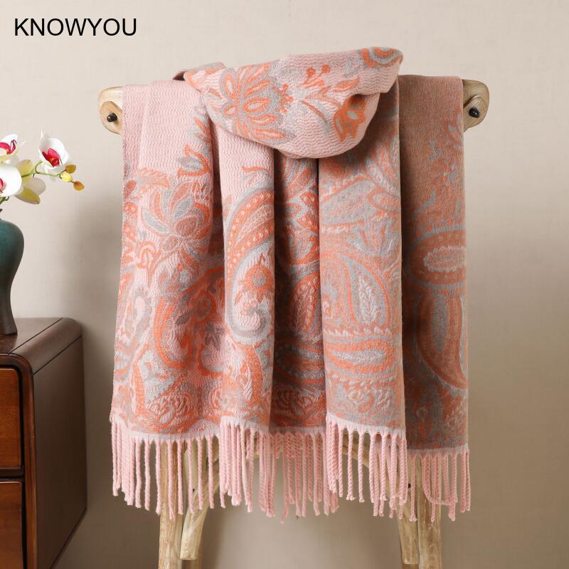 Reversible Jacquard Warm Cashm - Cashmere Pashmina Wrap review and price